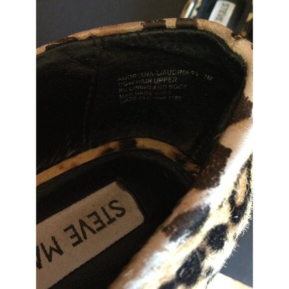 Steve Madden Audriana Leopard Pony Fur D'orsay Ballet Flat Size 7M - Picture 8 of 9